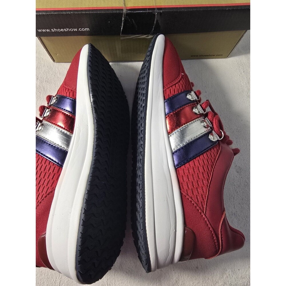 TOMMY HILFIGER RHENA RED WOMENS SNEAKER TWRHENA RED Sz 6 - Picture 15 of 15